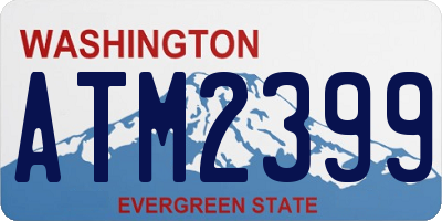 WA license plate ATM2399