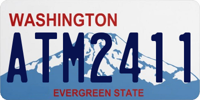WA license plate ATM2411