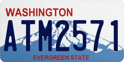 WA license plate ATM2571