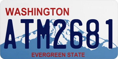 WA license plate ATM2681