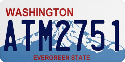 WA license plate ATM2751