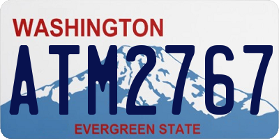 WA license plate ATM2767