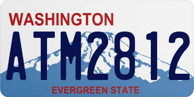WA license plate ATM2812