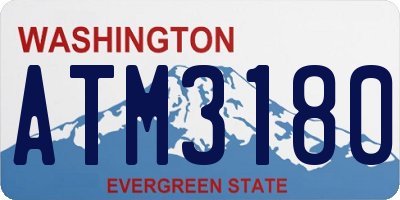 WA license plate ATM3180