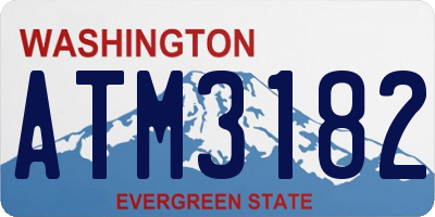 WA license plate ATM3182