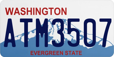 WA license plate ATM3507