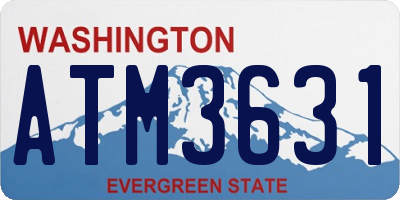 WA license plate ATM3631