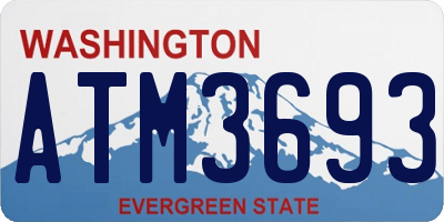WA license plate ATM3693