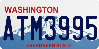 WA license plate ATM3995