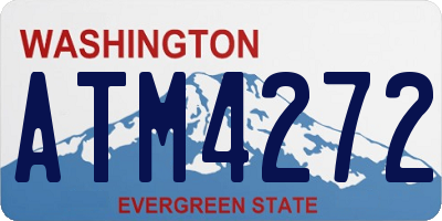 WA license plate ATM4272