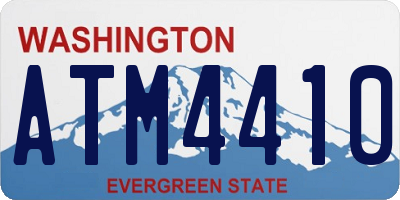 WA license plate ATM4410