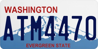 WA license plate ATM4470