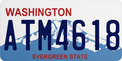 WA license plate ATM4618