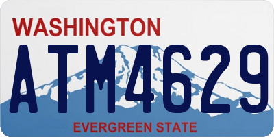 WA license plate ATM4629