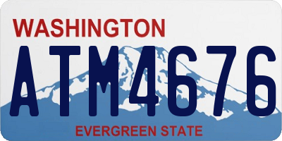 WA license plate ATM4676