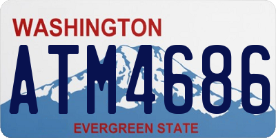WA license plate ATM4686