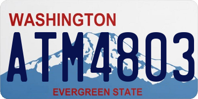 WA license plate ATM4803