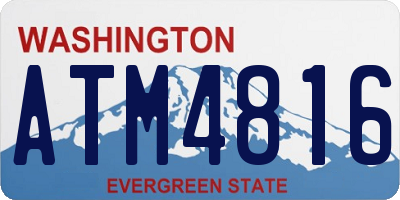 WA license plate ATM4816