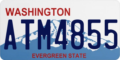 WA license plate ATM4855