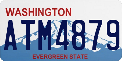 WA license plate ATM4879