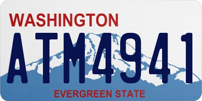 WA license plate ATM4941