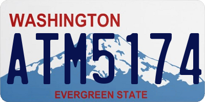 WA license plate ATM5174