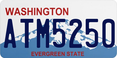 WA license plate ATM5250