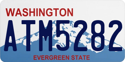 WA license plate ATM5282