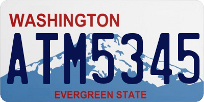WA license plate ATM5345