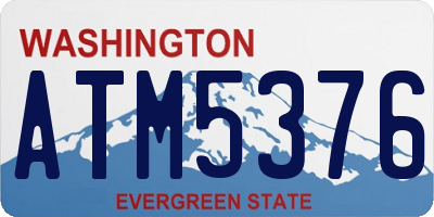 WA license plate ATM5376