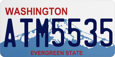WA license plate ATM5535