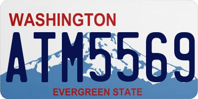 WA license plate ATM5569