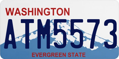 WA license plate ATM5573