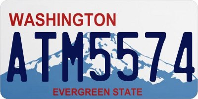 WA license plate ATM5574