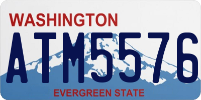 WA license plate ATM5576