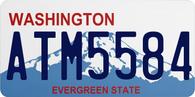 WA license plate ATM5584