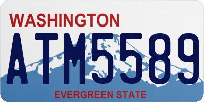WA license plate ATM5589