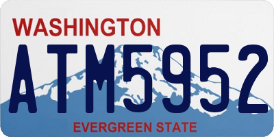 WA license plate ATM5952