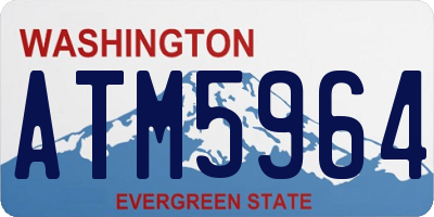 WA license plate ATM5964