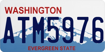 WA license plate ATM5976