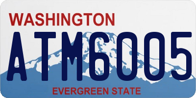 WA license plate ATM6005