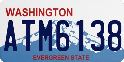 WA license plate ATM6138