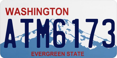 WA license plate ATM6173