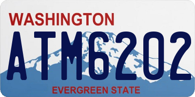WA license plate ATM6202