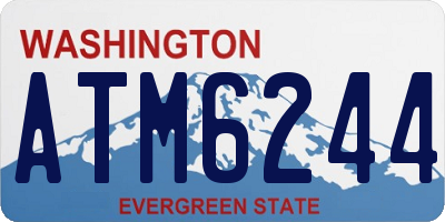 WA license plate ATM6244