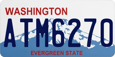 WA license plate ATM6270