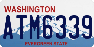 WA license plate ATM6339