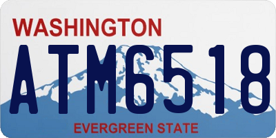 WA license plate ATM6518