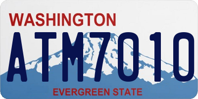 WA license plate ATM7010