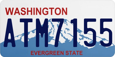 WA license plate ATM7155